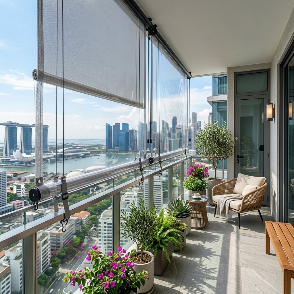 PVC Balcony Blinds in Hyderabad by Techno Screens